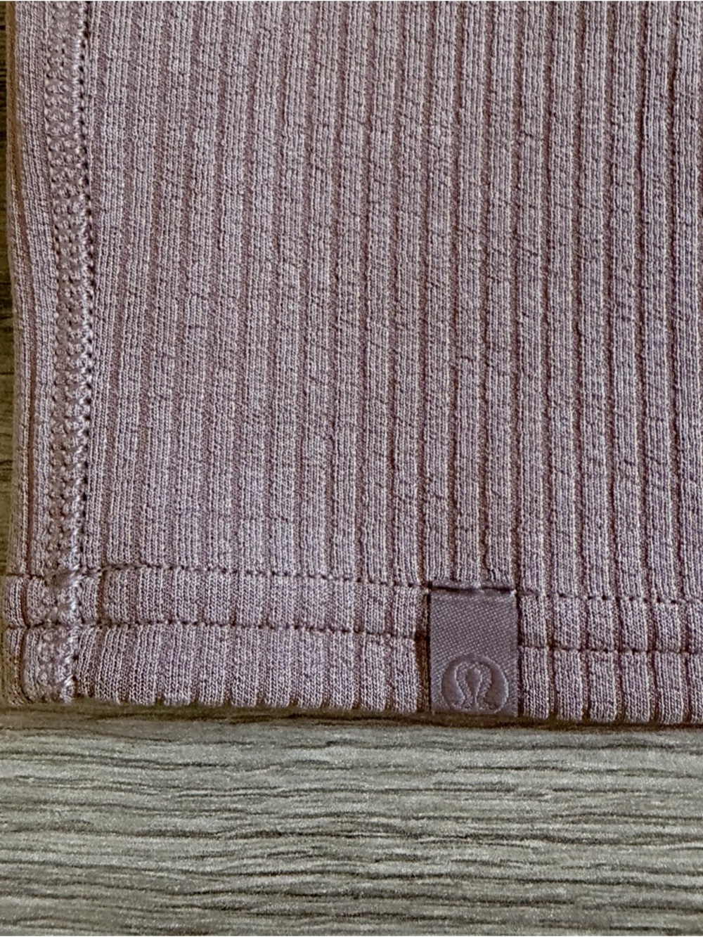 LULULEMON Ribbed Softstreme Slim-Fit Tank Dress Taupestatic Size 8 - Picture 10 of 10